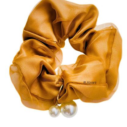 LARGE FASHION HAIR SCRUNCHIES WITH PEARL