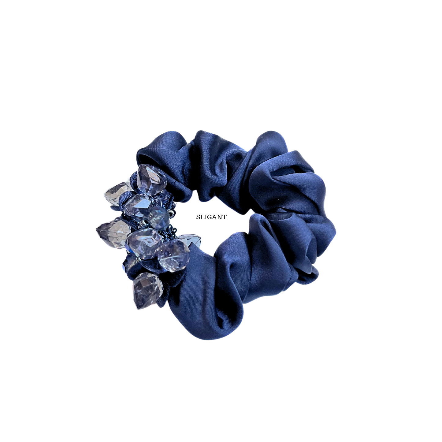 FLOWER BEADED HAIR SCRUNCHIES